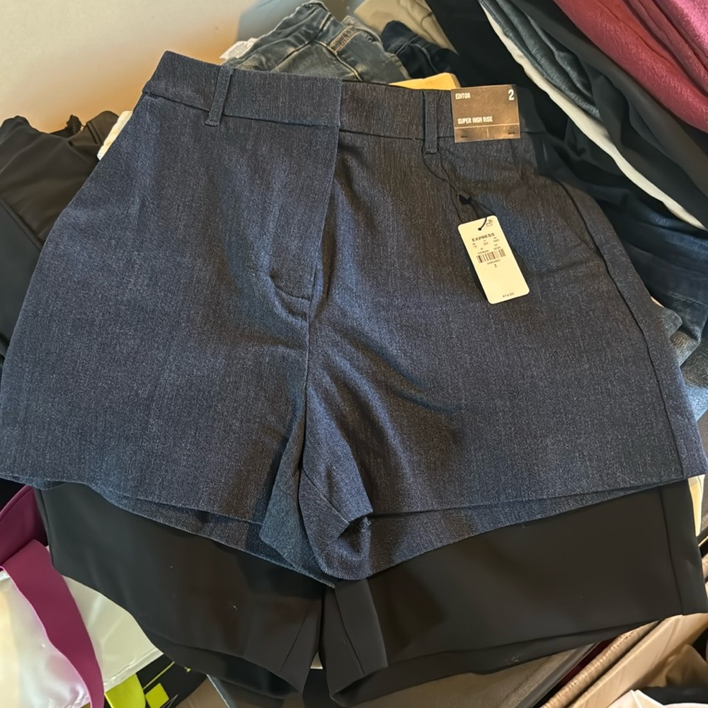 Editor super high rise size 2 jeans Bermuda EXPRESS women